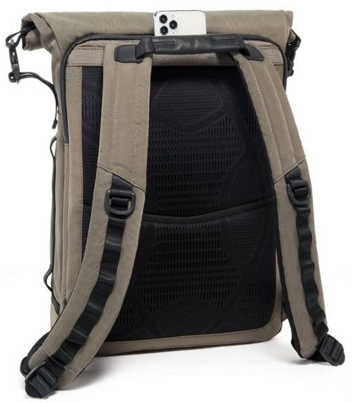 TUMI Alpha Bravo Sand Ally Roll Top Backpack - Image 5