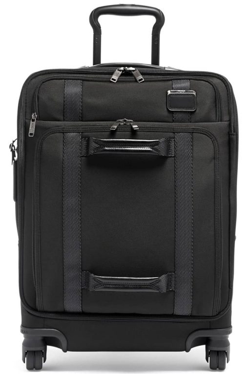 TUMI Merge Black Continental Front Lid 4 Wheeled Carry-On