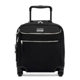 TUMI Voyageur Black/Silver Oxford Compact Carry-On