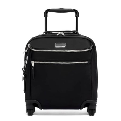TUMI Voyageur Black/Silver Oxford Compact Carry-On