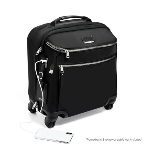 TUMI Voyageur Black/Silver Oxford Compact Carry-On - Image 5