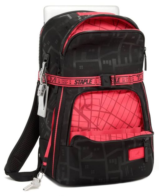 TUMI Staple Black w/ Red Accents Backpack - Image 2