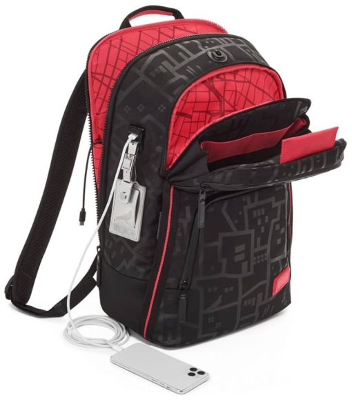 TUMI Staple Black w/ Red Accents Backpack - Image 3