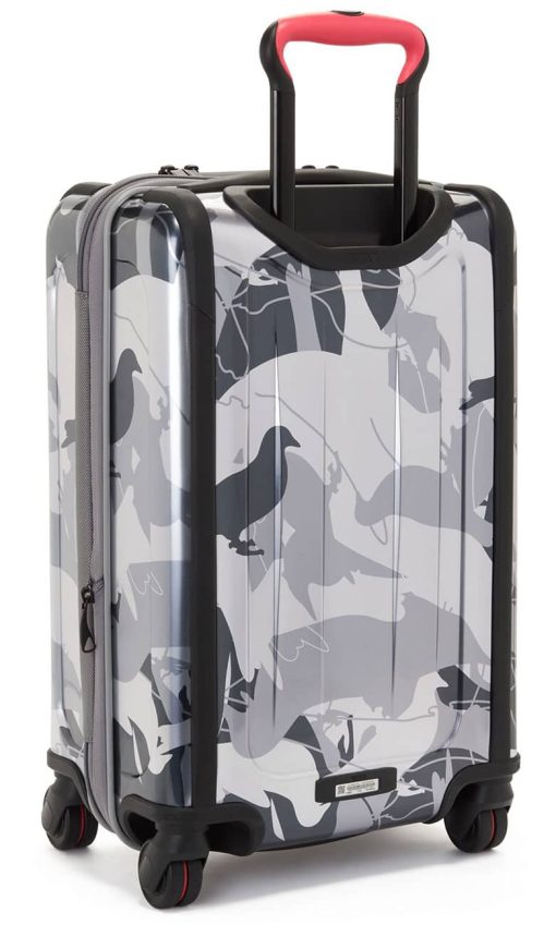 TUMI Staple Silver w/ Red Accents International Expandable 4 Wheeled Carry-On - Image 6
