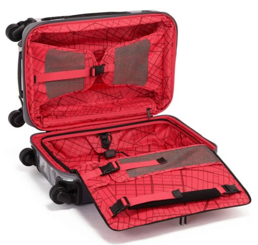 TUMI Staple Silver w/ Red Accents International Expandable 4 Wheeled Carry-On - Image 3