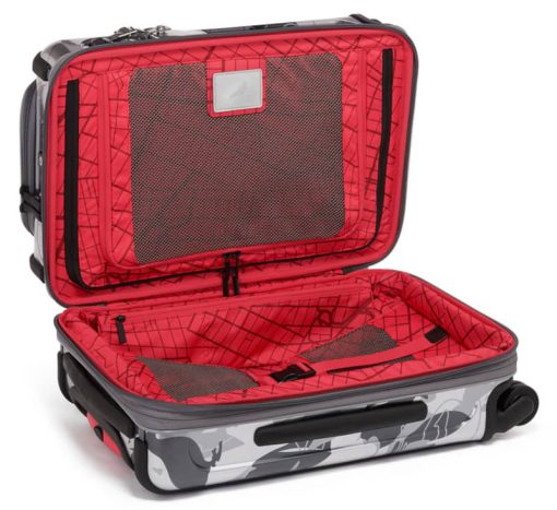 TUMI Staple Silver w/ Red Accents International Expandable 4 Wheeled Carry-On - Image 2