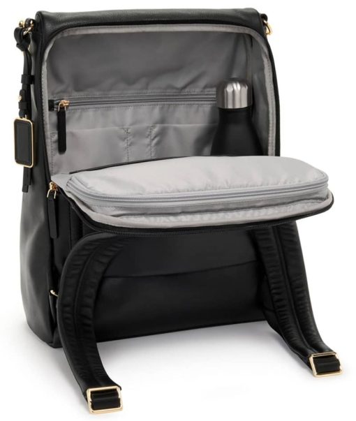 TUMI Voyageur Black Leather Liv Backpack/Tote - Image 3