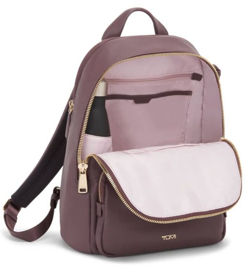 TUMI Voyageur Dark Mauve Leather Hannah Backpack - Image 3