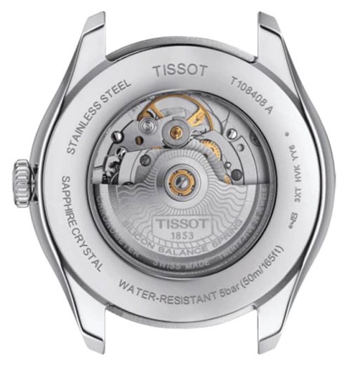 Tissot Ballade Powermatic 80 Silicium Black Dial Stainless Steel Bracelet Watch, 41mm - Image 3