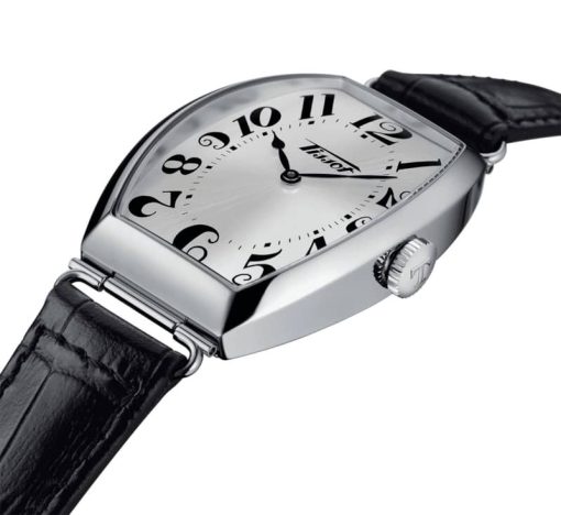 Tissot Heritage Porto Quartz Silver Dial Black Alligator Leather Watch, 42.45mm - Image 2