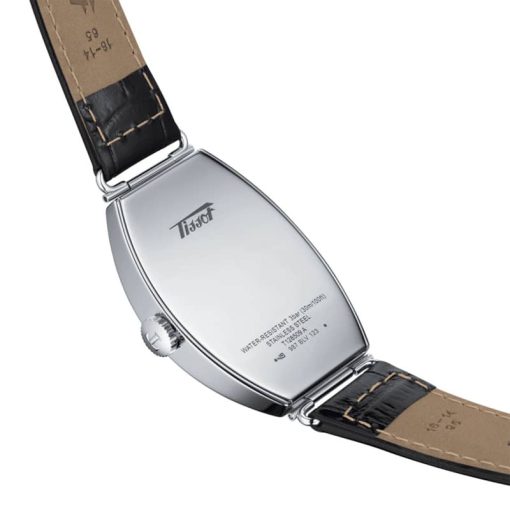 Tissot Heritage Porto Quartz Silver Dial Black Alligator Leather Watch, 42.45mm - Image 3