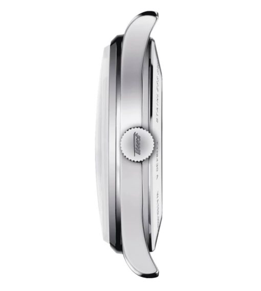 Tissot Heritage Visodate Powermatic 80 Black Dial Leather Strap Watch, 42mm - Image 2