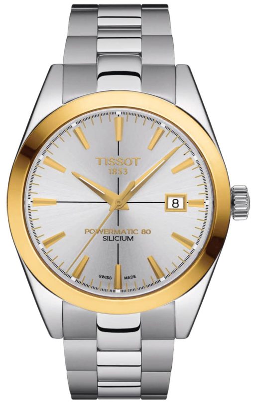 Tissot Gentleman Automatic Powermatic 80 Silicum Two-Tone Watch, 40mm