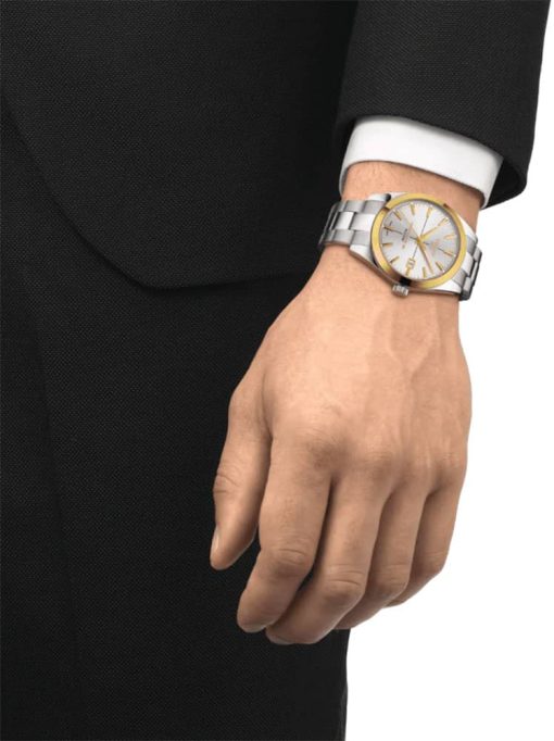 Tissot Gentleman Automatic Powermatic 80 Silicum Two-Tone Watch, 40mm - Image 4