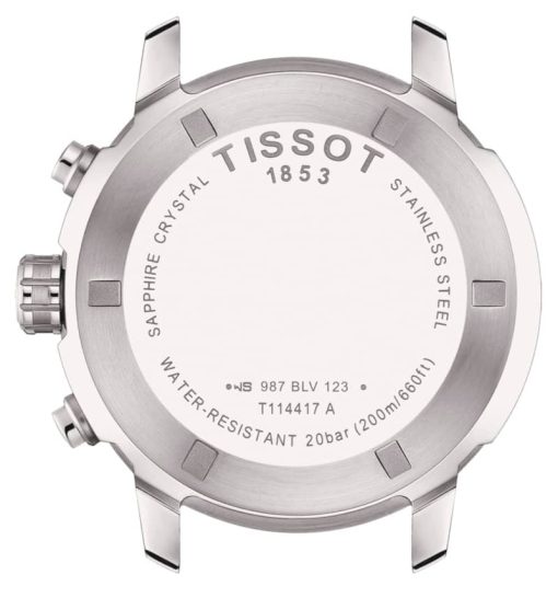 Tissot PRC 200 Chronograph Blue Dial Grey Stainless Steel Bracelet Watch, 42mm - Image 3