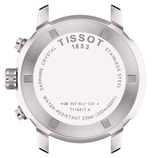 Tissot PRC 200 Chronograph Silver Dial Stainless Steel Bracelet Watch, 43mm - Image 3