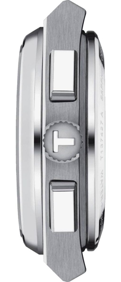 Tissot PRX Automatic Chronograph White Dial Silver-Tone SS Bracelet Watch, 42mm - Image 2