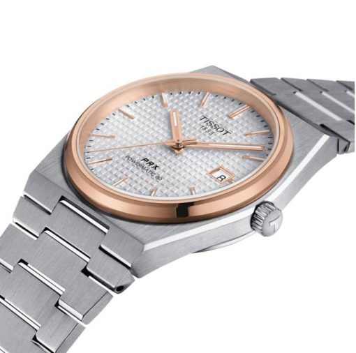 Tissot PRX Powermatic 80 Automatic Silver Dial Stainless Steel Bracelet Watch, 39.5mm - Image 4