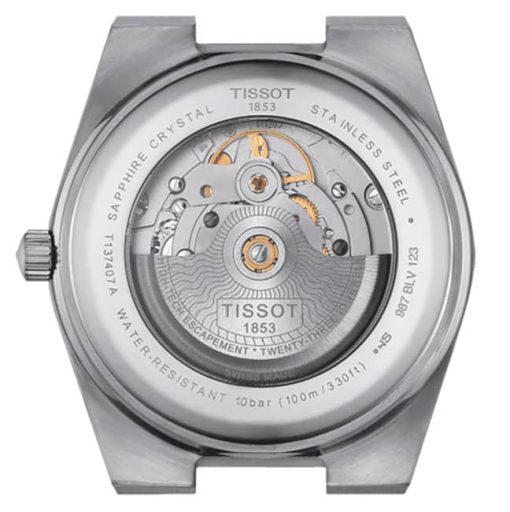Tissot PRX Powermatic 80 Black Dial Alligator-Style Leather Watch, 39.5mm - Image 3