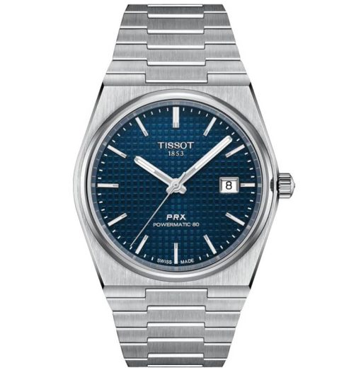 Tissot PRX Powermatic 80 Automatic Blue Dial Stainless Steel Bracelet Watch, 39.5mm