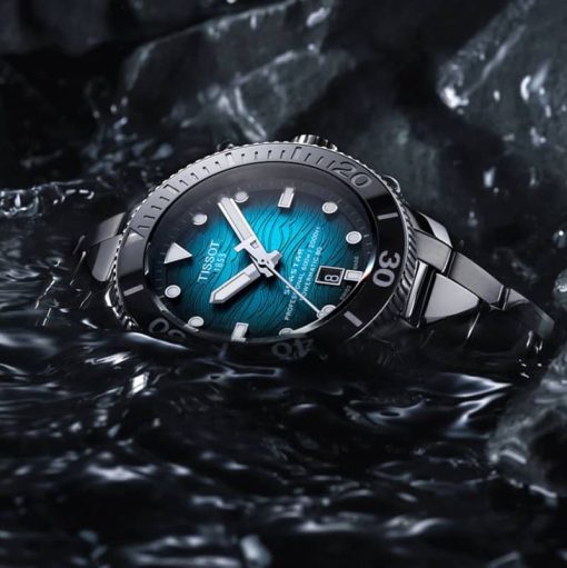Tissot Seastar 2000 Professional Powermatic 80 Blue Gradient Dial Watch 46mm - Image 7
