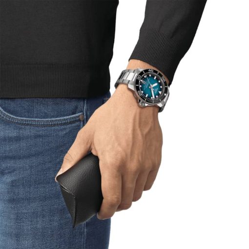 Tissot Seastar 2000 Professional Powermatic 80 Blue Gradient Dial Watch 46mm - Image 6