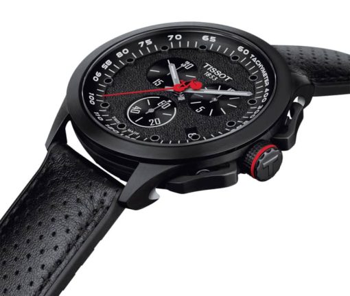 Tissot T-Race Special Edition Cycling Tour De France Chronograph Black Watch w/ Red Accents, 45mm - Image 5