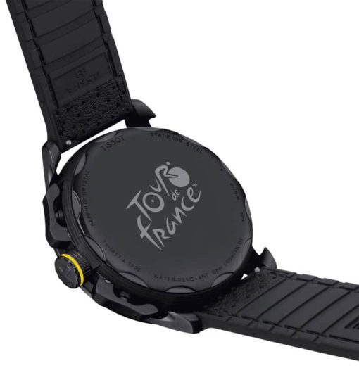 Tissot T-Race Special Edition Cycling Tour De France Chronograph Black Watch w/ Yellow Accents, 45mm - Image 5