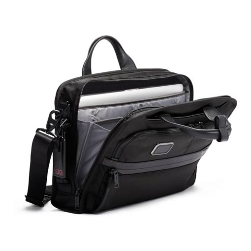 TUMI Alpha 3 Black Slim Three Way Brief - Image 2