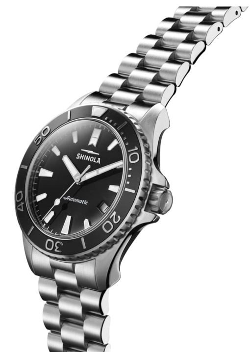 Shinola The Lake Superior Monster Automatic Black Dial Stainless Steel Watch, 43mm - Image 2