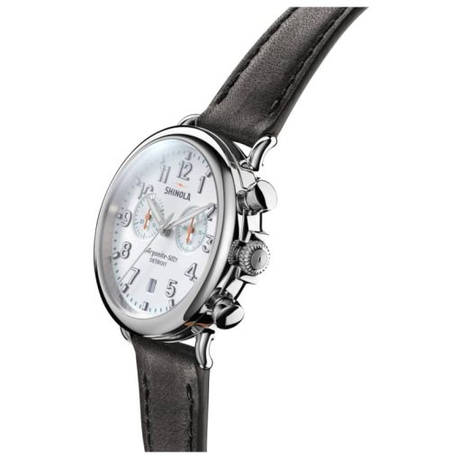 Shinola The Runwell Chrono Cloud Blue Dial Leather Watch, 41mm - Image 2