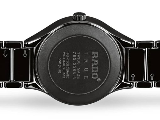 Rado True Diamonds Quartz Black Dial Ceramic Watch, 40mm - Image 3