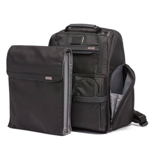 TUMI Alpha 3 Black Compact Laptop Brief Pack - Image 4