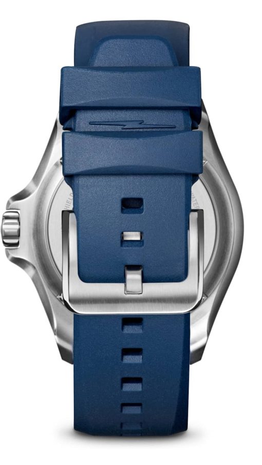 Shinola The Lake Michigan Monster Automatic Blue Dial Rubber Strap Watch, 43mm - Image 5