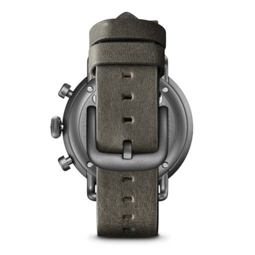 Shinola The Canfield Chrono Gunmetal Dial Leather Watch, 43mm - Image 5