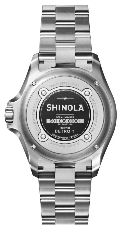 Shinola The Lake Superior Monster Automatic Black Dial Stainless Steel Watch, 43mm - Image 6