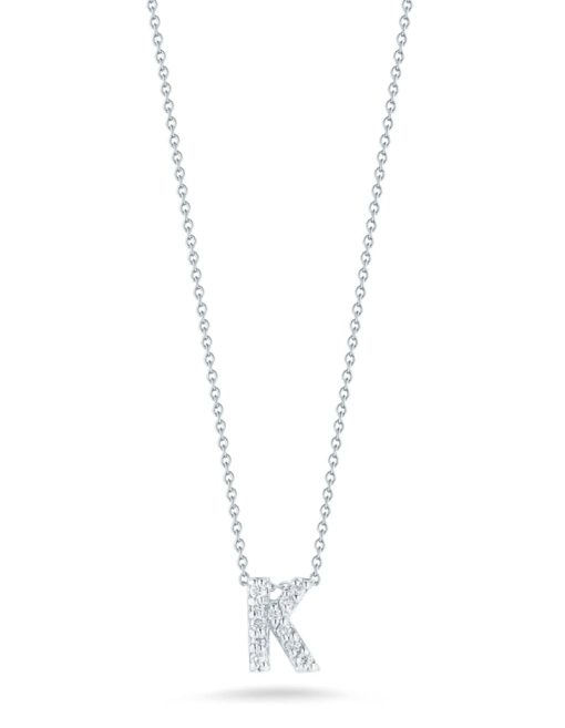Roberto Coin 18K Love Letter 'K' Pendant With Diamonds