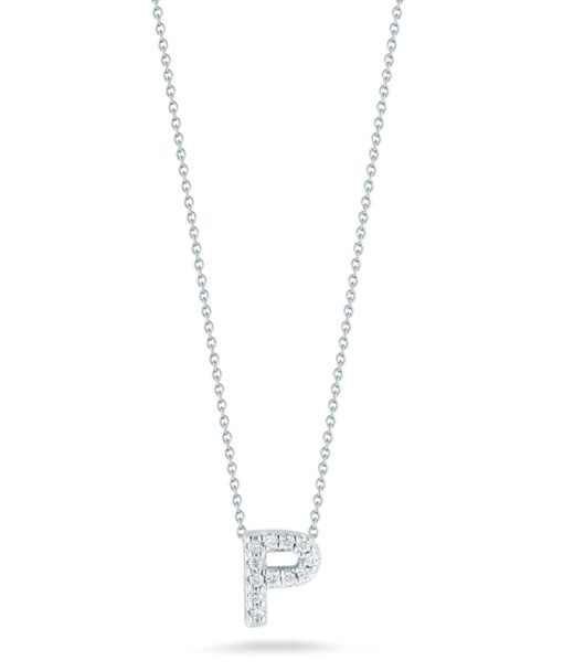 Roberto Coin 18K Love Letter 'P' Pendant With Diamonds