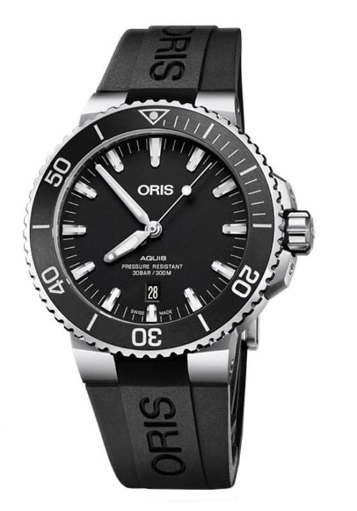 Oris Aquis Date Automatic Black Dial Mens Watch