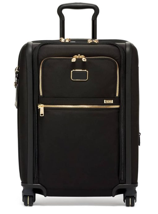 TUMI Alpha 3 Black/Gold Continental Dual Access 4 Wheeled Carry-On