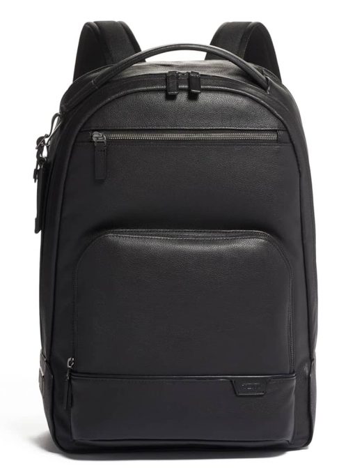 TUMI Harrison Black Warren Backpack Leather
