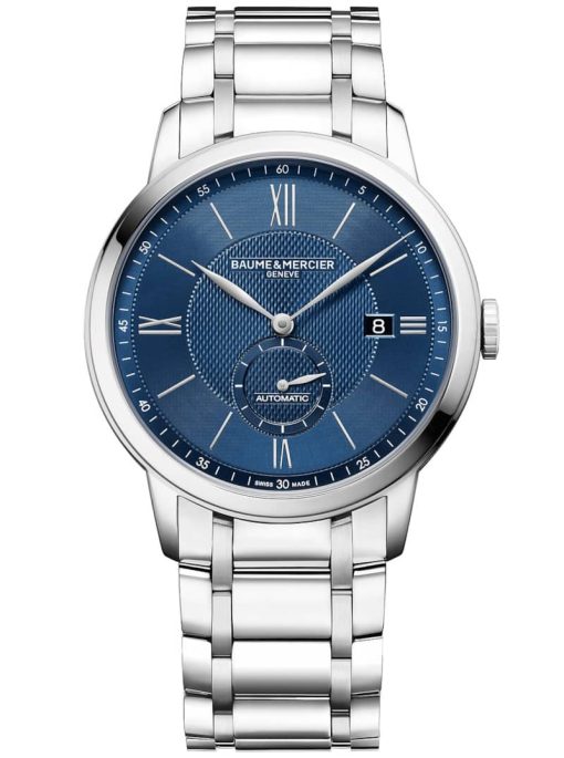 Baume & Mercier Classima Automatic Blue Dial Stainless Steel Watch, 42mm