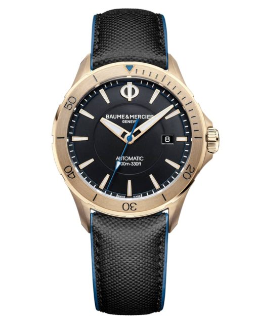 Baume & Mercier Clifton Club Automatic Black Opaline Dial w/ Changeable Straps Watch, 42mm