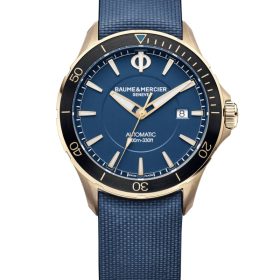 Baume & Mercier Clifton Club Automatic Blue Opaline Dial w/ Changeable Straps Watch, 42mm
