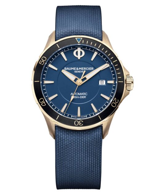 Baume & Mercier Clifton Club Automatic Blue Opaline Dial w/ Changeable Straps Watch, 42mm