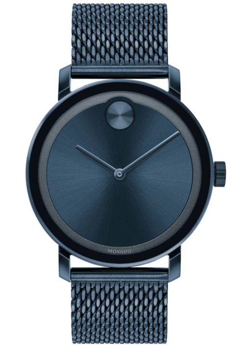 Movado Bold 40mm Quartz Blue Mens Watch