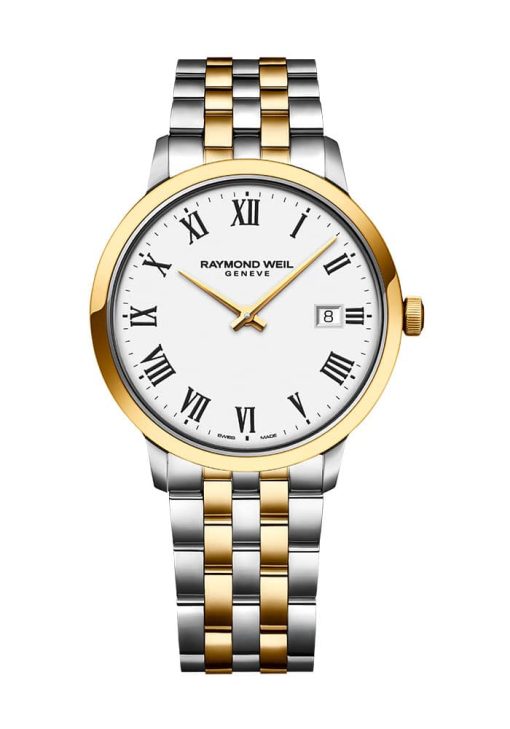 Raymond Weil Toccata Classic Two-Tone White Dial Quartz Mens Watch