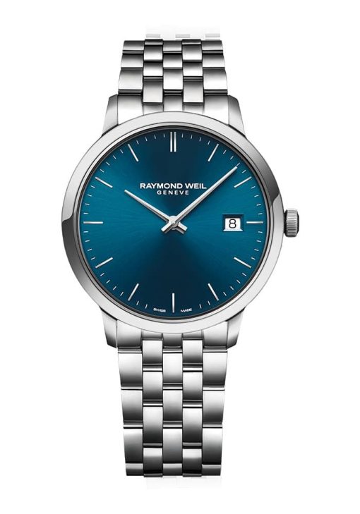 Raymond Weil Toccata Classic Quartz Blue Dial Stainless Steel Bracelet Watch, 42mm