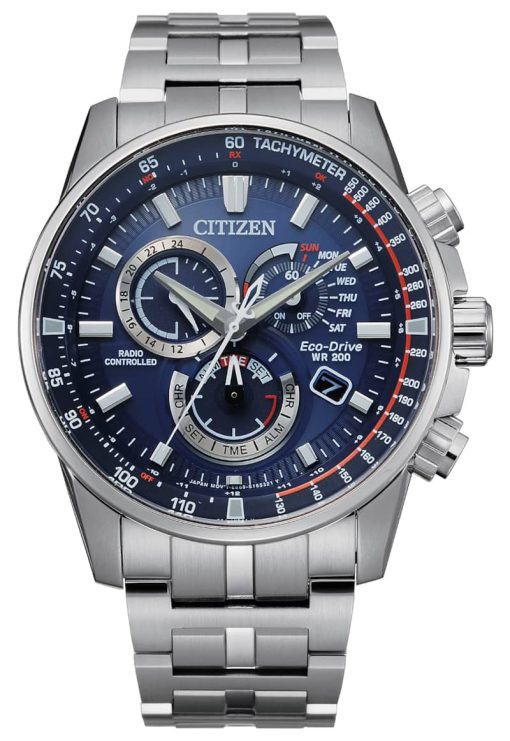 Citizen 43mm PCAT Stainless Steel Mens Watch