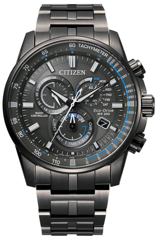Citizen 43mm PCAT Gray Stainless Steel Mens Watch